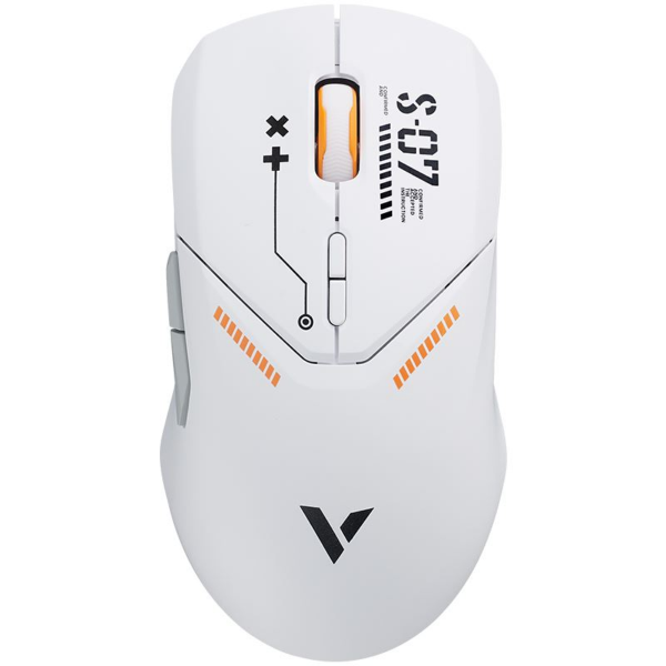 VT9PRO Wired/Wireless Gaming Mouse White Orange resmi