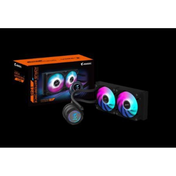 AORUS WATERFORCE X II 240 LCD 2x120mm ARGB SIVI SOĞUTMA resmi