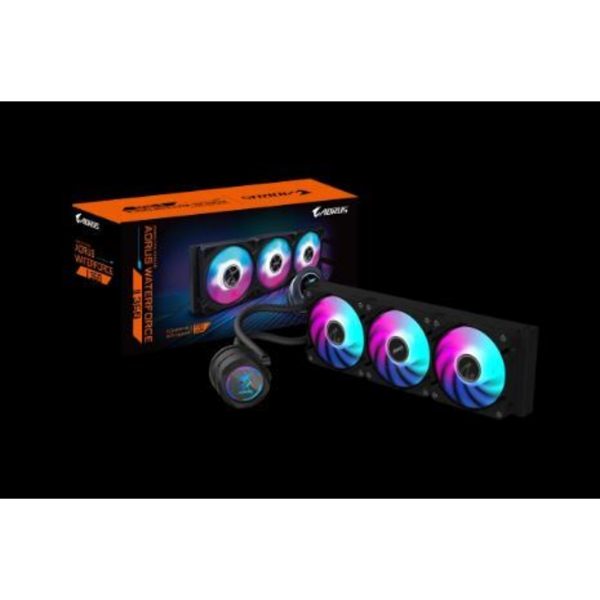 AORUS WATERFORCE X II 360 LCD 3x120mm ARGB SIVI SOĞUTMA resmi