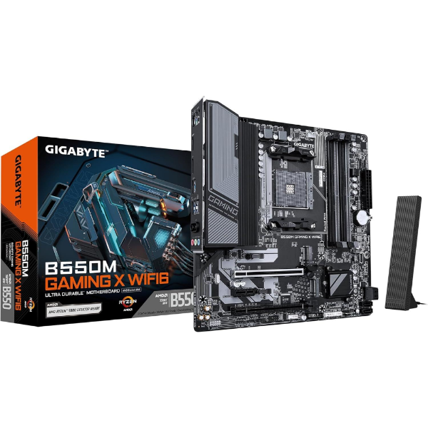B550M-GAM-X-WIFI6 3200MHz DDR4 AM4 M.2 HDMI DP Micro-ATX Anakart resmi
