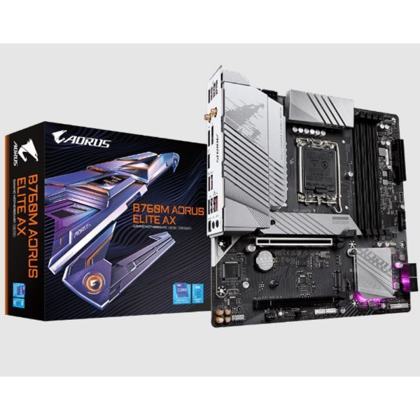 B760M AORUS ELITE AX 7800MHz OC DDR5 LGA1700 M2 HDMI DP MicroATX Anakart resmi