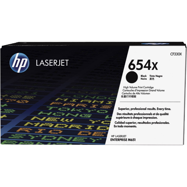 No 654X Yüksek Kapasite Siyah 20500 Sayfa Lazer Toner resmi