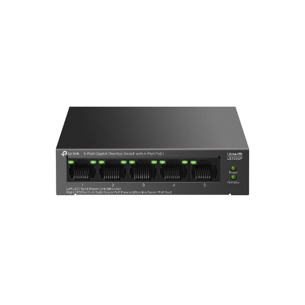 5-Port Gigabit Desktop Switch with 4-Por resmi