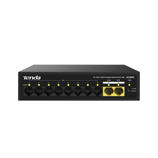 8 Port PoE 10-Port 10/100 PoE Switch resmi