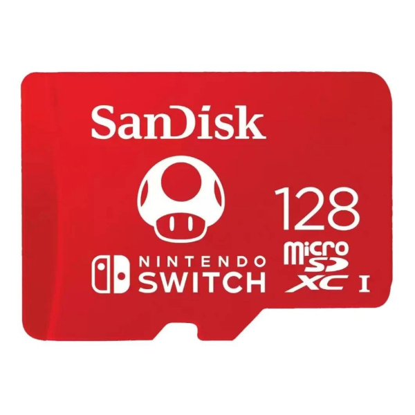 128GB Nintendo Mario SDXC 100MB/s MicroSD Card resmi