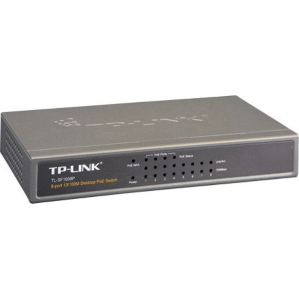 10/100Mbps 8xPort Tak-Kullan PoE Destekli Switch resmi