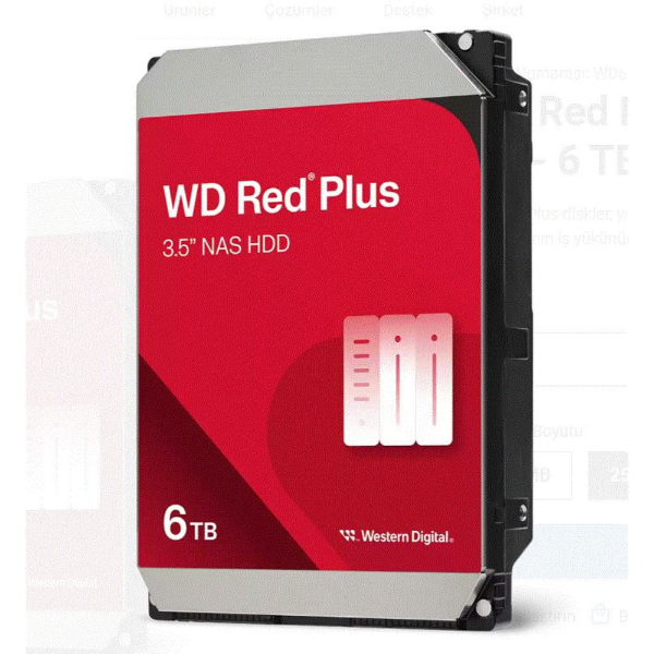 DSK 3.5'' 6TB  5400RPM SATA 256MB RED PLS resmi