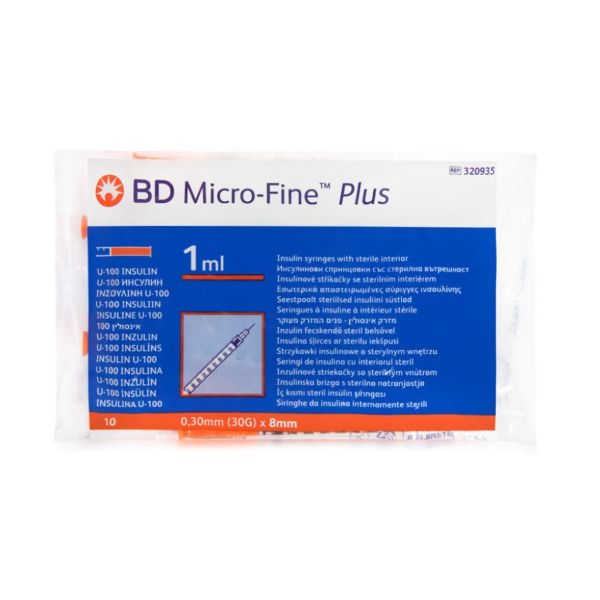 BD Micro-Fine Plus İnsülin Şırıngası 1 ml - 10 Adet
